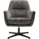 Draaifauteuil Tarkio velvet antraciet