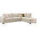 Hoekbank rechts Famatina met hoofdsteun beige basic comfort