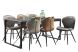 Eettafel Newhaven U-poot zwart 220x100 cm rechthoekig