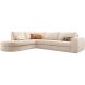 Hoekbank links Azara beige basic comfort
