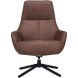 Draaifauteuil Kenmare microleder donkerbruin