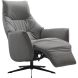 Relaxfauteuil Clay medium microvezel antraciet