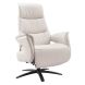Relaxfauteuil Altonia large lichtgrijs leer