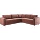 Hoekbank rechts Desana roestbruin basic comfort