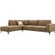 Hoekbank links Clanton bruin basic comfort