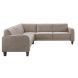 Hoekbank links Mills microleder taupe excellent comfort