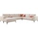 Hoekbank rechts Calira beige basic comfort
