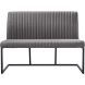 Eetkamerbank Pareda 130 cm grijs