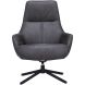 Draaifauteuil Kenmare microleder donkergrijs