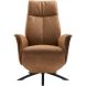 Relaxfauteuil Benoni medium microleder bruin