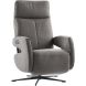 Relaxfauteuil Niland elektrisch medium microleder grijs