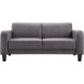 2,5 zitsbank Mills grijs basic comfort