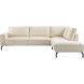 Hoekbank rechts Alburg beige basic comfort