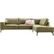 Hoekbank rechts Alburg mosgroen basic comfort