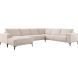 Hoekbank rechts Calira beige basic comfort