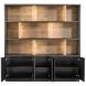 Wandmeubel Verdio 212x207x50 cm met verlichting