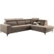Hoekbank rechts Ixonia grijs premium comfort