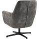 Draaifauteuil Tarkio velvet antraciet