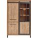 Opbergkast Alva 188x122x50 cm orange teak met verlichting