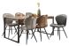 Eettafel Newhaven U-poot 220x100 cm rechthoekig