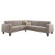 Hoekbank links Mills microleder taupe excellent comfort