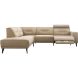 Hoekbank links Hazima beige met relaxfunctie excellent comfort