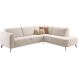 Hoekbank rechts Micco beige Premium comfort