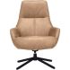 Draaifauteuil Kenmare microleder lichtbruin
