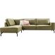 Hoekbank links Alburg mosgroen premium comfort
