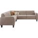 Hoekbank links Mills microleder taupe basic comfort