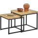 Bijzettafel Salernes 50 en 44 cm vierkant