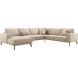 Hoekbank rechts Alburg beige basic comfort
