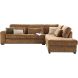 Hoekbank rechts Pomasi bruin basic comfort