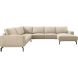 Hoekbank links Alburg beige premium comfort