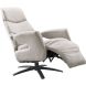 Relaxfauteuil Tolgia large microleder grijs