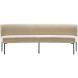 Eetkamerbank Cintra 210 cm ovaal bouclé beige