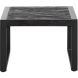 Bijzettafel Newhaven zwart mangohout 60 cm vierkant