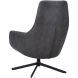Draaifauteuil Kenmare microleder donkergrijs