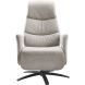 Relaxfauteuil Tolgia medium microleder grijs