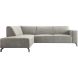 Hoekbank links Solvay microleder grijs basic comfort