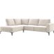 Hoekbank links Garzeno beige met hoge poten basic comfort