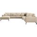 Hoekbank rechts Alburg beige basic comfort