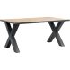 Eettafel met kruispoot Silvares 164x100 cm rechthoekig