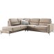 Hoekbank links Mirtho microleder taupe excellent comfort