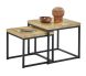 Bijzettafel Salernes 50 en 44 cm vierkant