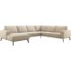 Hoekbank rechts Alburg beige basic comfort