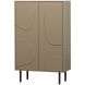 Opbergkast Atri 135x85x40 cm taupe