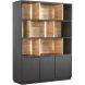 Wandmeubel Verdio 212x159x50 cm met verlichting