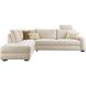 Hoekbank links Famatina met hoofdsteun beige basic comfort