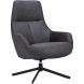Draaifauteuil Kenmare microleder donkergrijs